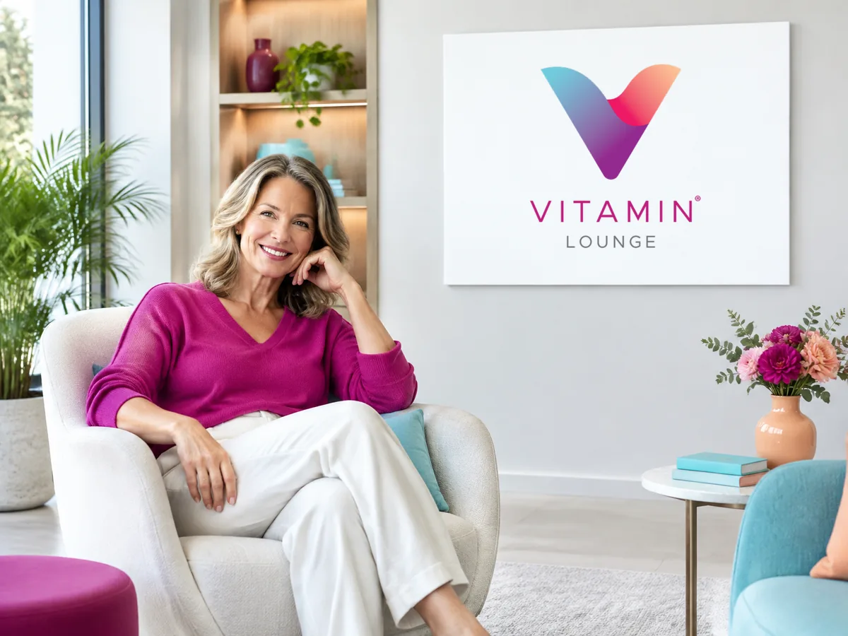 Vitale Person im besten Alter nach einer Vitalstoff-Behandlung